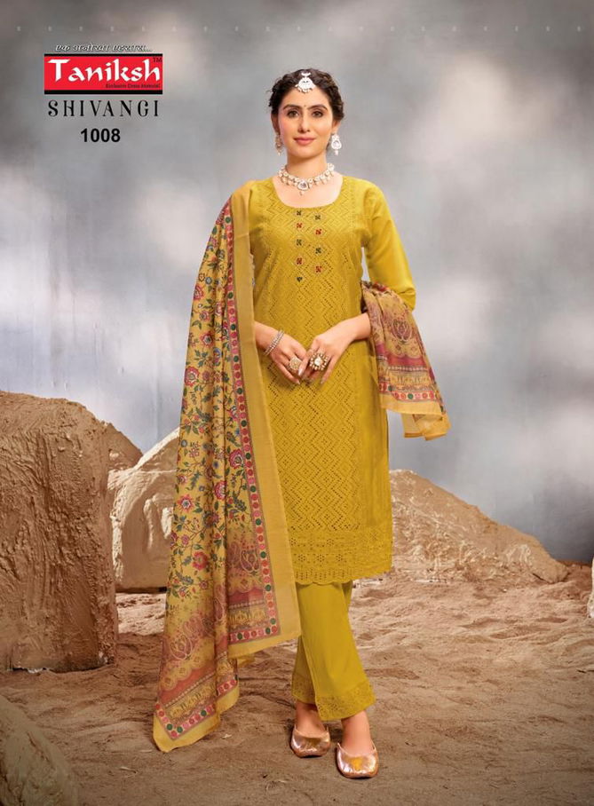 Shivangi Vol 1 By Taniksh Chifli Work Muslin Readymade Suits Wholesale Shop In Surat